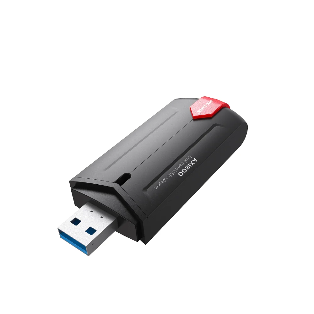 محول usb دونجل لأجهزة الكمبيوتر المحمول وسطح المكتب ، محول واي فاي ، ثنائي النطاق ، 5ghz ، 2.4ghz ، 802.11ac ، uax03 ، usb 3.0 ، ax1800