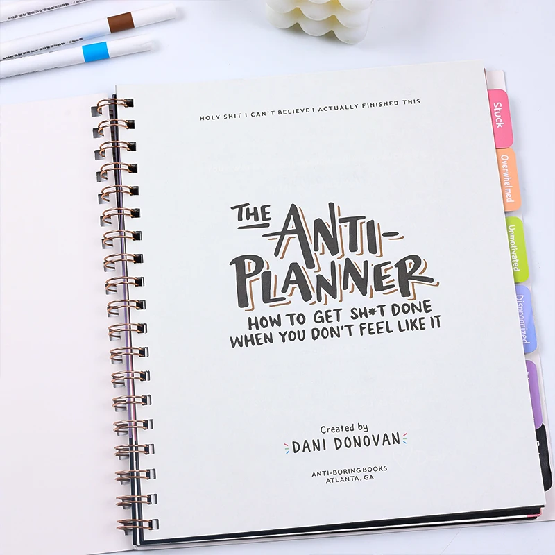 Adult Planning Anti-Procrastination Notebook, How to Get Things Done When You Don\'T Want to Do It - Management Guide Office Essence