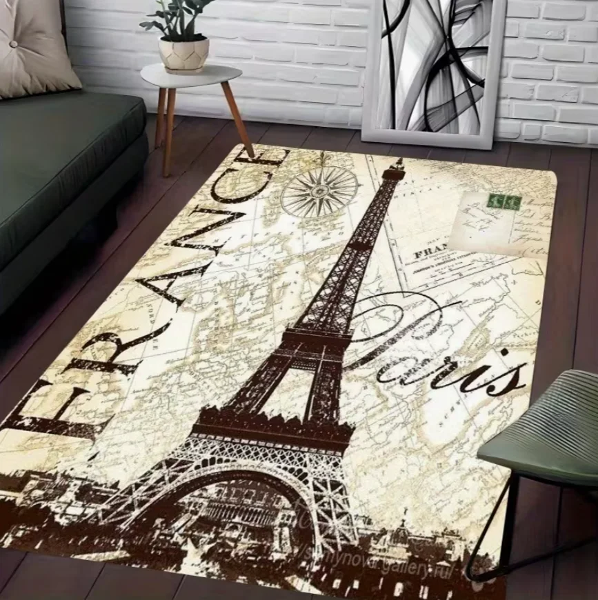 Home Textiles Paris - Vintage Paris Eiffel Tower Artistic Living