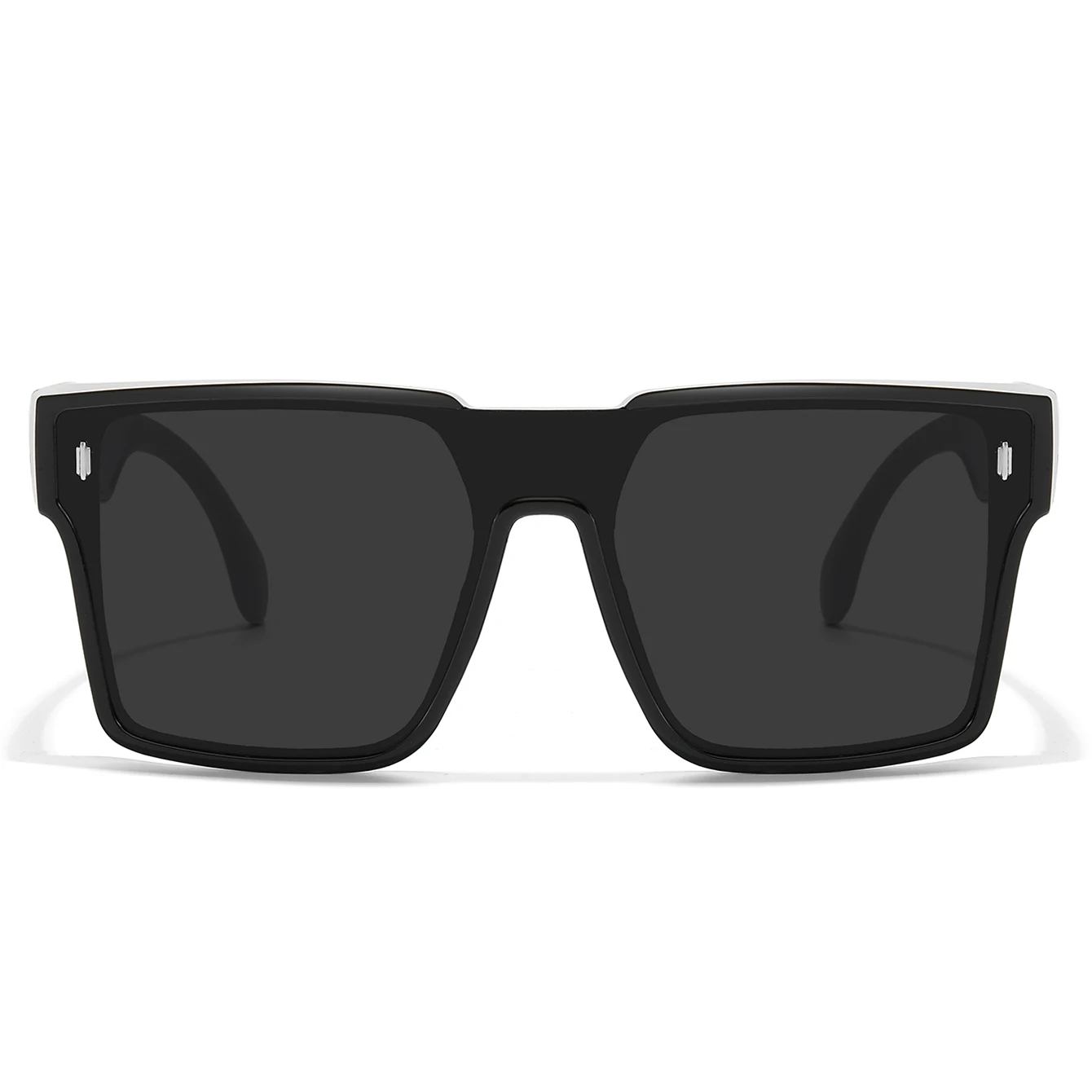Übergroße quadratische Sonnenbrille für Herren, passt über die Gläser, kurzsichtige Brille zum verschreibungspflichtigen Tragen, Fahren, Angeln, Fahrradbrille – Detail 5