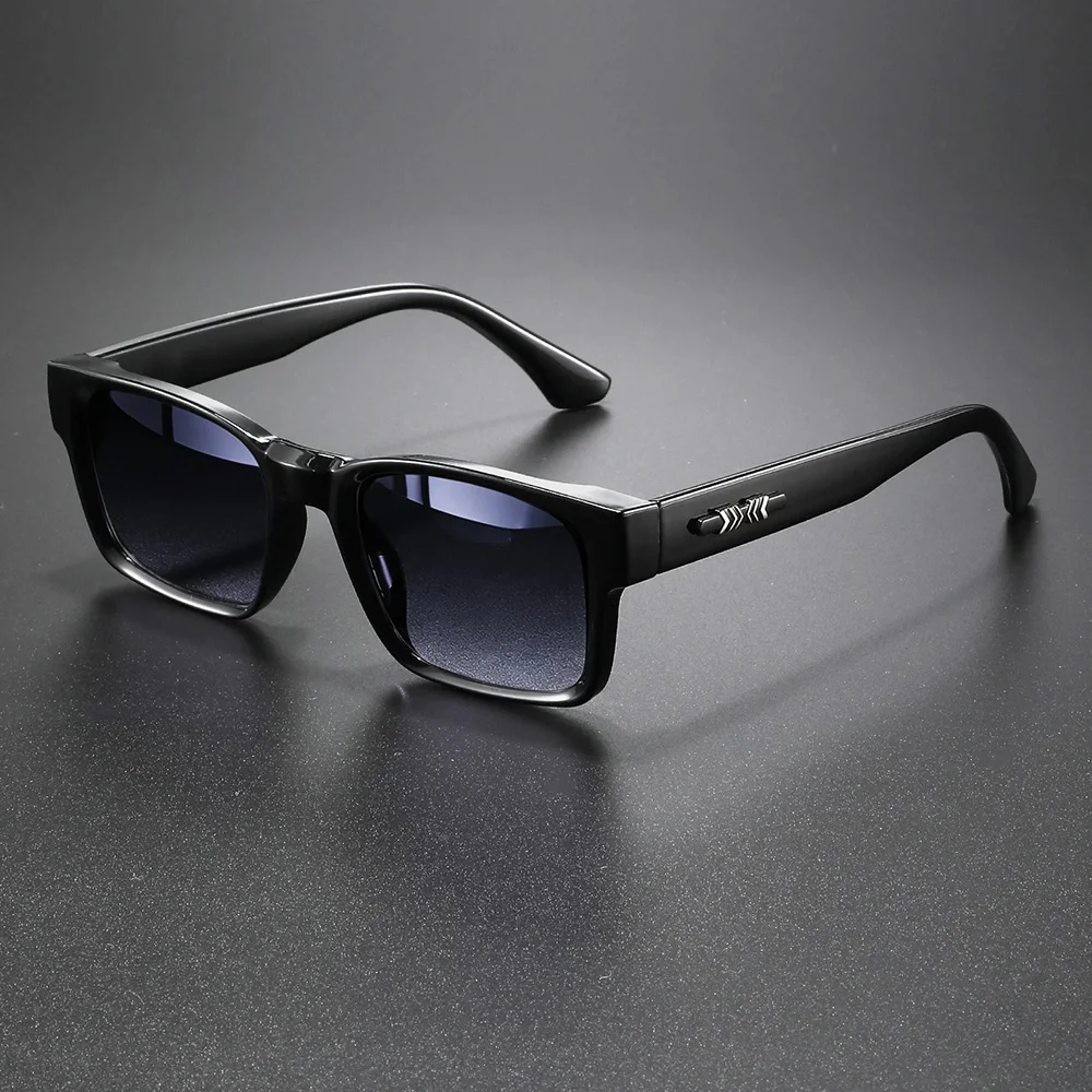 3er-Set Unisex Retro Punk Fashion Sonnenbrillen – Eckige UV400 Schutzbrillen für Outdoor-Abenteuer im Casual-Stil für Herren – Detail 9