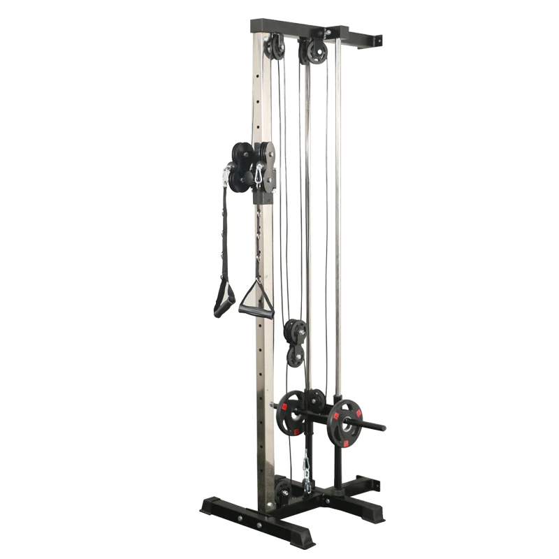 Adjustable Dual Pulley System Home Gym Wall Mounted Lat Pulldown Machine