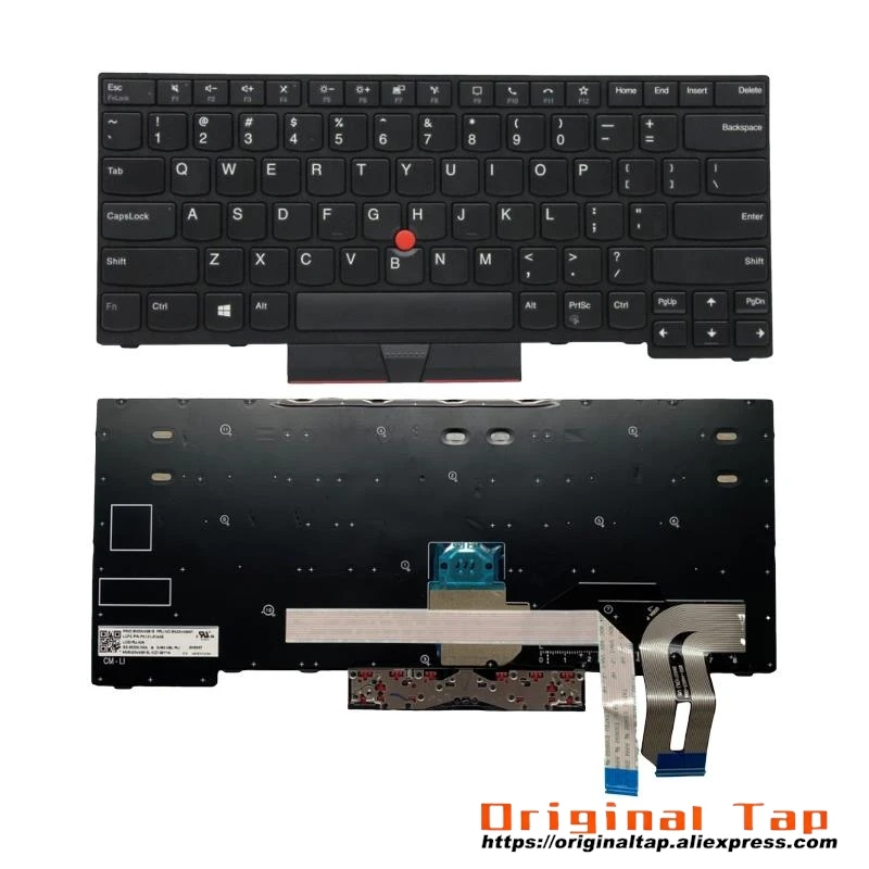 US English Keyboard for Lenovo Thinkpad T14 P14s Gen 1 2 5N20W68240 5N20W68276 5N20W68312