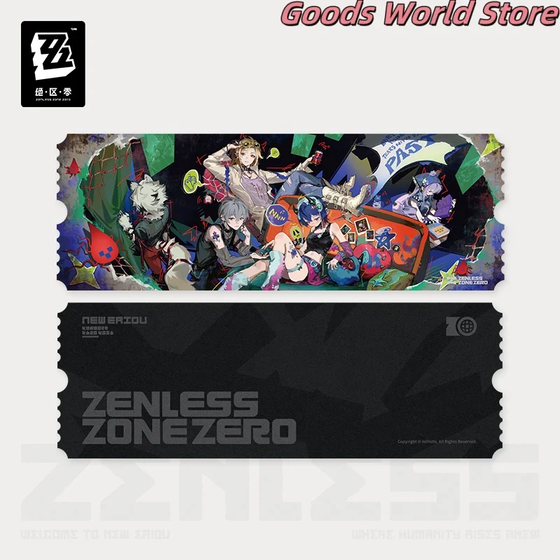 الأصلي هوغو فيفيان الحكيمة حسناء شارة الليزر تذكرة ملصق لوحة الماوس لعبة ZZZ Zenless منطقة صفر تأثيري حلي هدية الهالوين