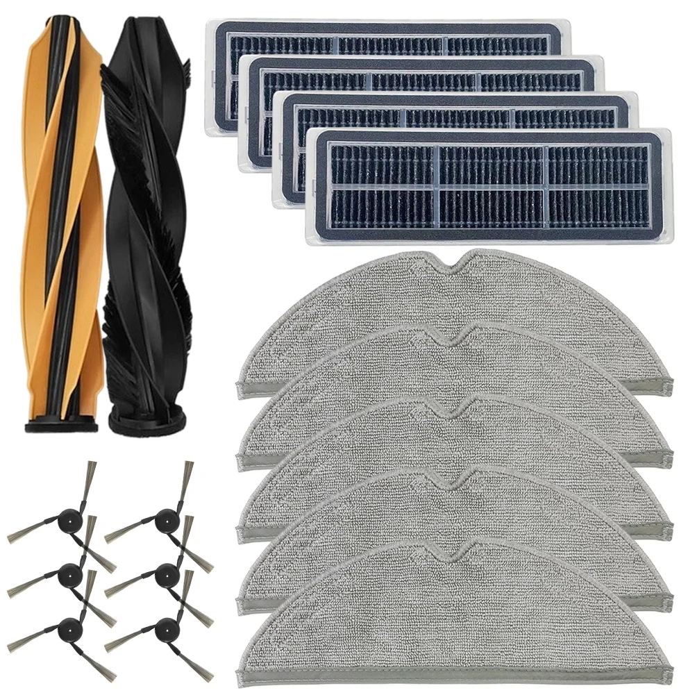 For Home Daily Cleaning As Shown Robot Vacuum Accessories Main Brush For Floor Surfaces Nylon And Plastic Build