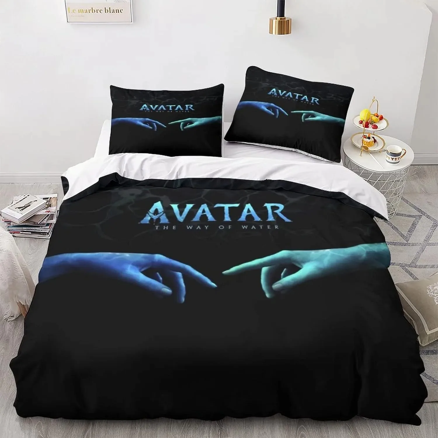 3D Printed Anime Bedding Set Avatar 2 Quilt Duvet Underwater World   Family Decoration Home Textile Cover Bedclothes Set