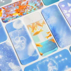 Summer Fireworks Bookmark Multi-purpose Art Pocket Bookmark PET Translucent Art 5 Pieces Design Material Origin Type