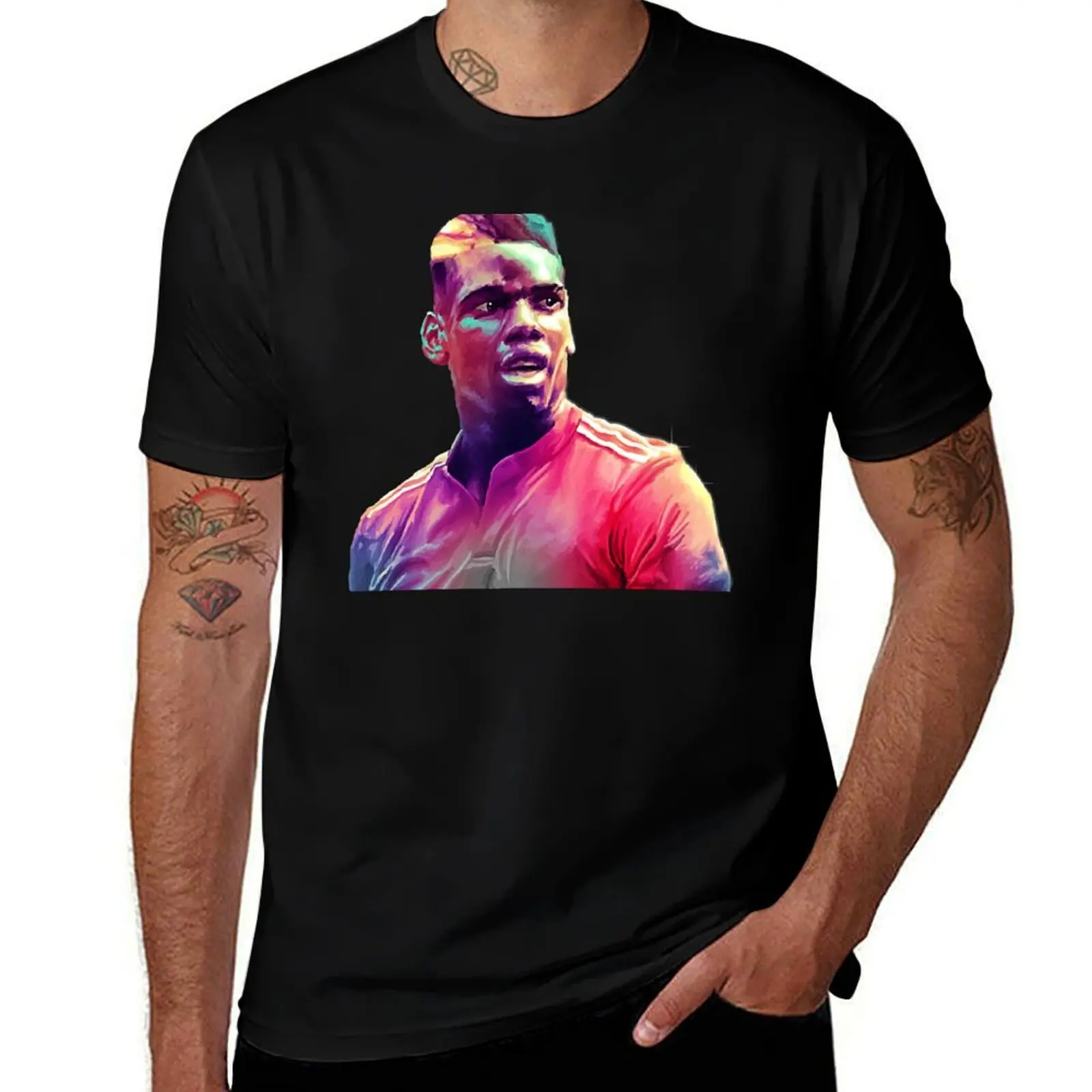 

Colourful Pogba T-Shirt men t shirt cotton 100% man graphic t shirt t shirt man designer T-shirt