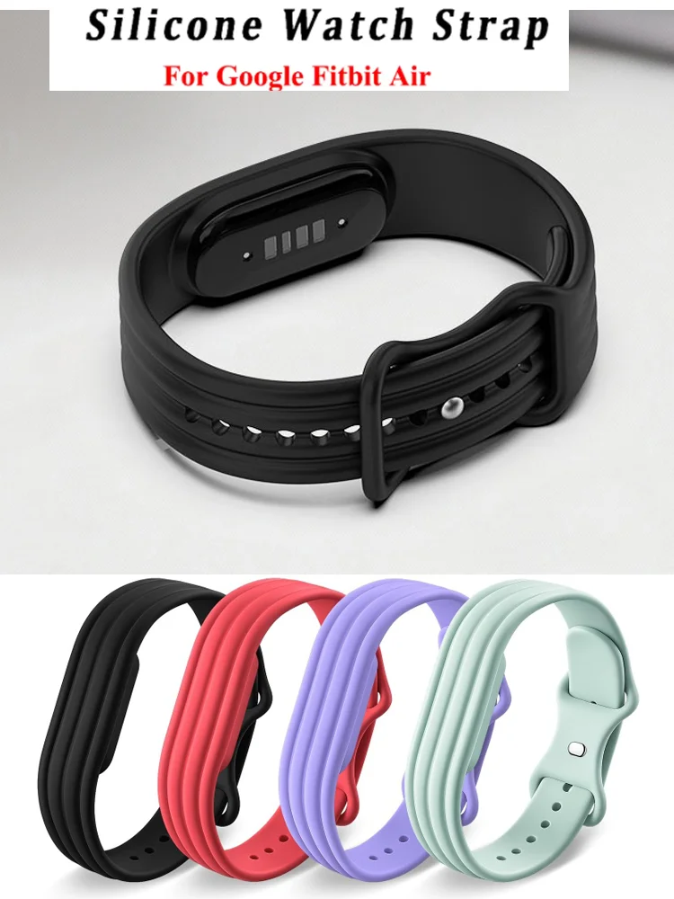 1-3PCS Sport-Silikon-Uhrenarmband für Google Fitbit Air, Gummiarmband, atmungsaktives Band für Fitbit Air Band-Zubehör