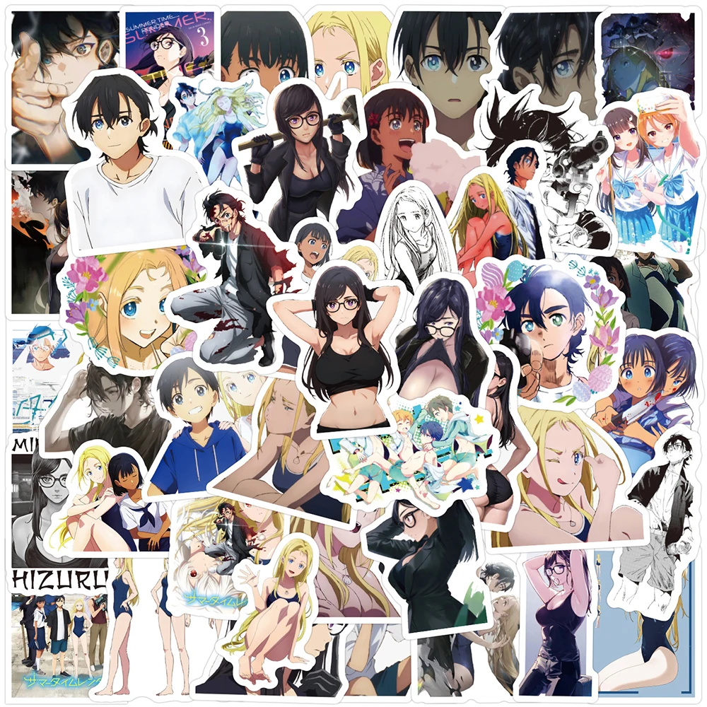 10/30/60pcs Summer Time Rendering Anime Stickers Ushio Shinpei Sticker Aesthetics Scrapbooking Laptop Luggage Wall Cartoon Decal