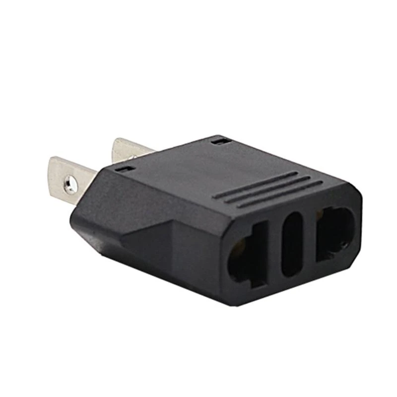 

B03F Travel US to EU Plug Converter Transform American Socket into Europe Outlets American to Euro Standard Conversion Plug