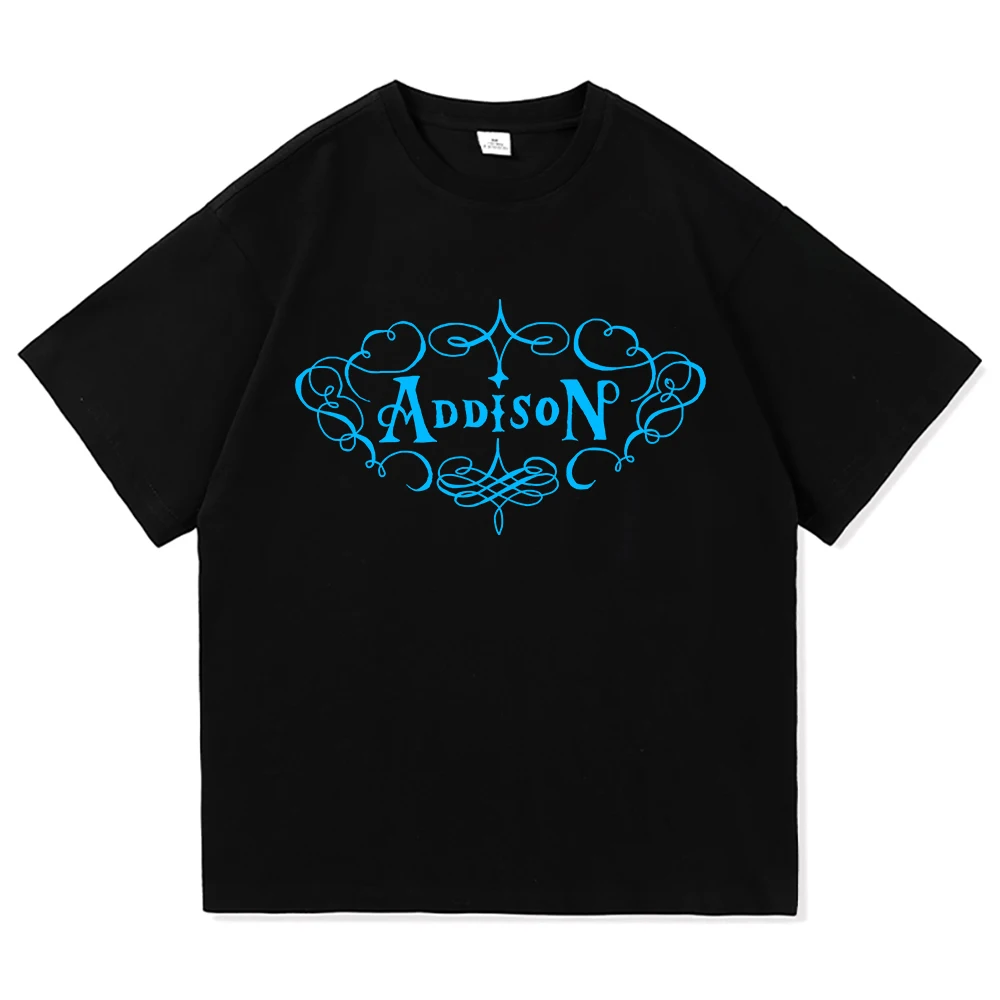 Camiseta de Algodão Estampada de Alta Qualidade Addison Rae 2026: Novo Álbum, Moda Vintage Harajuku