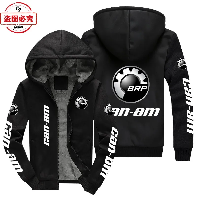 

CAN-AM motorcycle logo motorcycle jacket sweatshirt men's fleece hoodie jacket CAN-AM team uniform