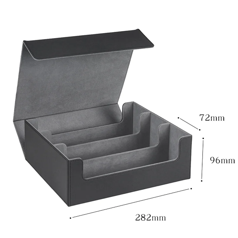 ABJG-1800+ 트레이딩 카드용 카드 데크 케이스, 자기 카드 보관함 상단 측면 로딩 데크 케이스 게임