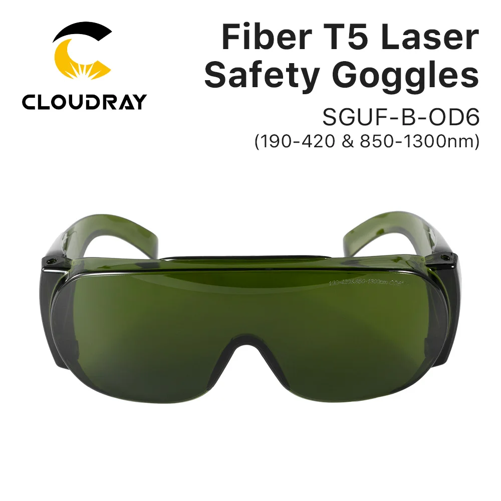 Cloudray 1064nm Gogle ochronne Laserowe gogle ochronne typu B 850-1300nm OD6+ CE do lasera światłowodowego