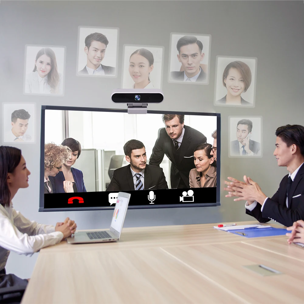 Webcam 1080P USB Web Camera com microfone para PC Computador Mac Laptop Desktop YouTube