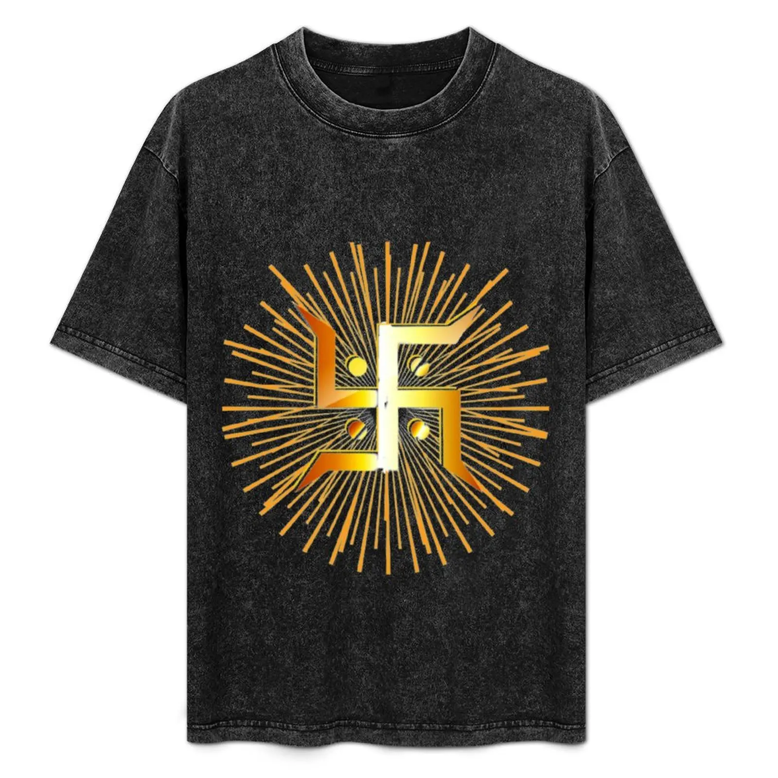 

Swastik T-Shirt oversized t shirt anime stuff mens designer clothes