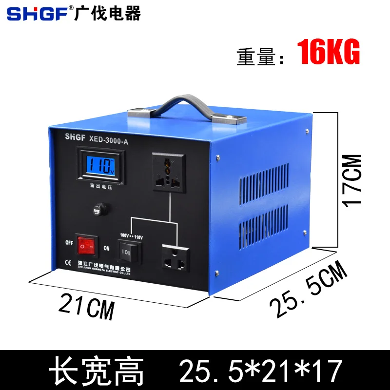 220 V To 110 V Voltage Converter Japan 120 V Taiwan In The 100 V Electric Transformer 3000 W