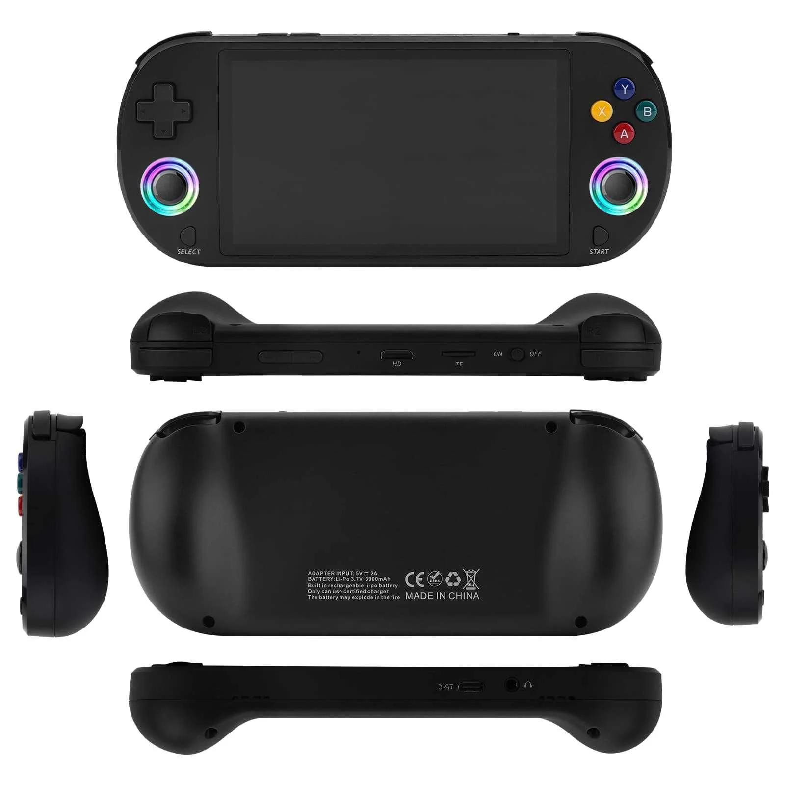 جديد 128GB M22 Pro المحمولة جيب ريترو يده لعبة فيديو وحدة التحكم 5.0 بوصة IPS شاشة 1920*1080 عرض دعم لينكس Emelec