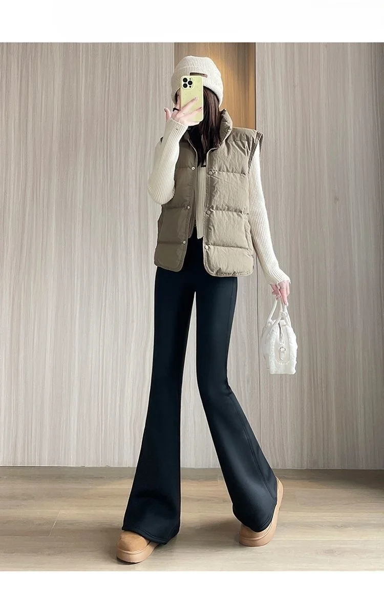 Yoga Pants Double Women Mid Length Drape Smooth Steampunk Tied Plus Size Stretchability Buttock Wine Red Pink Jk Skin Friendly