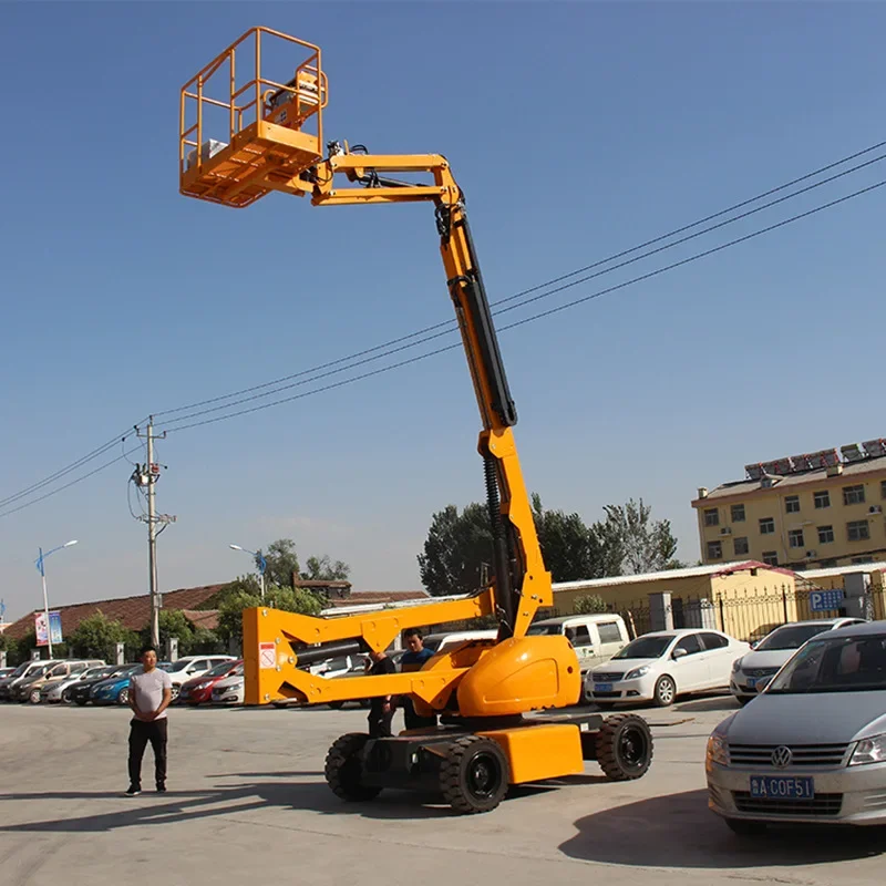 YG Hot Sale Scissor Fork Lifting Platform 6M 10M Aerial Work Platform Telescopic Boom Lift Price Scissor Lift Sale for Mexico