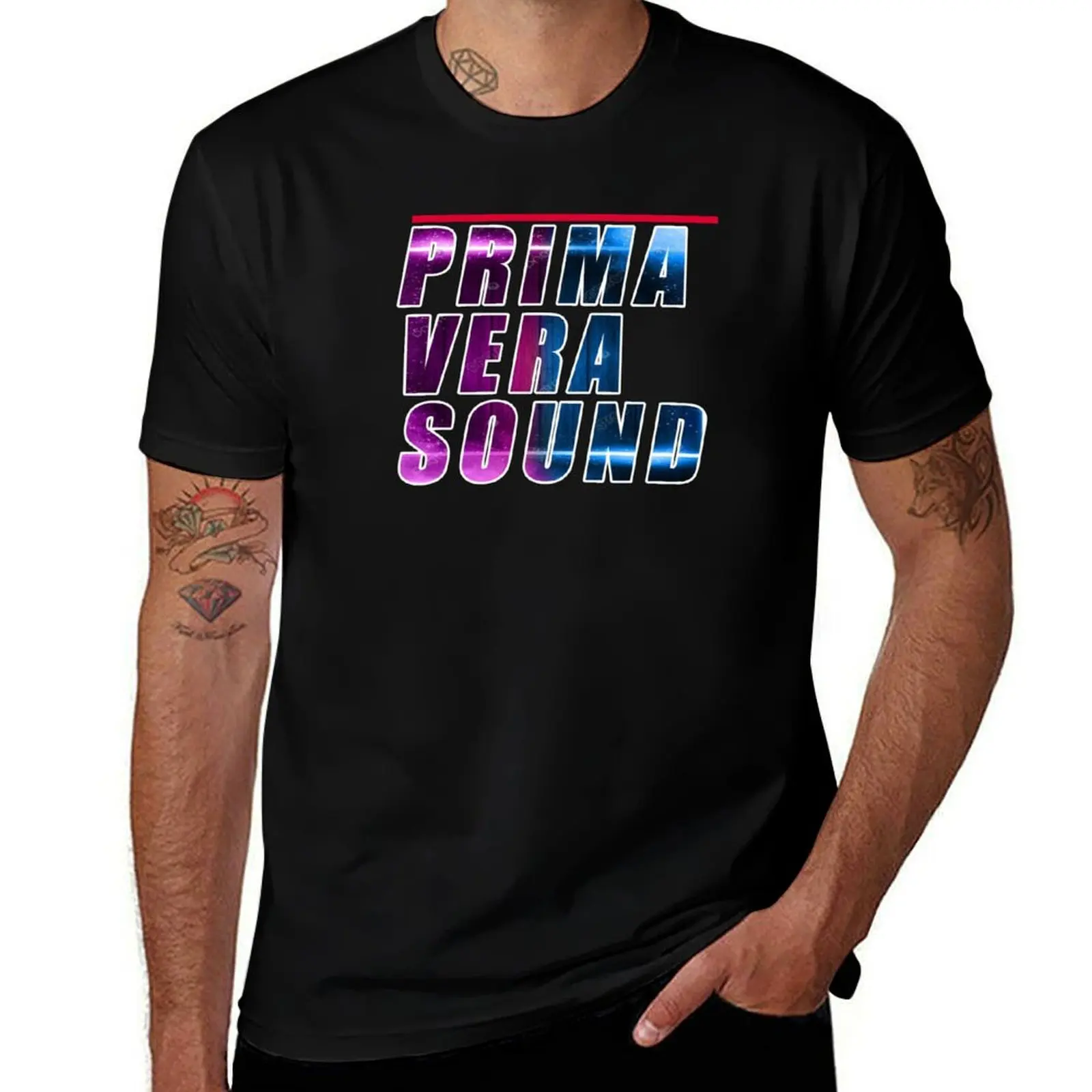 

primavera sound T-Shirt t shirts for man pack cotton t shirt man cotton T-Shirt