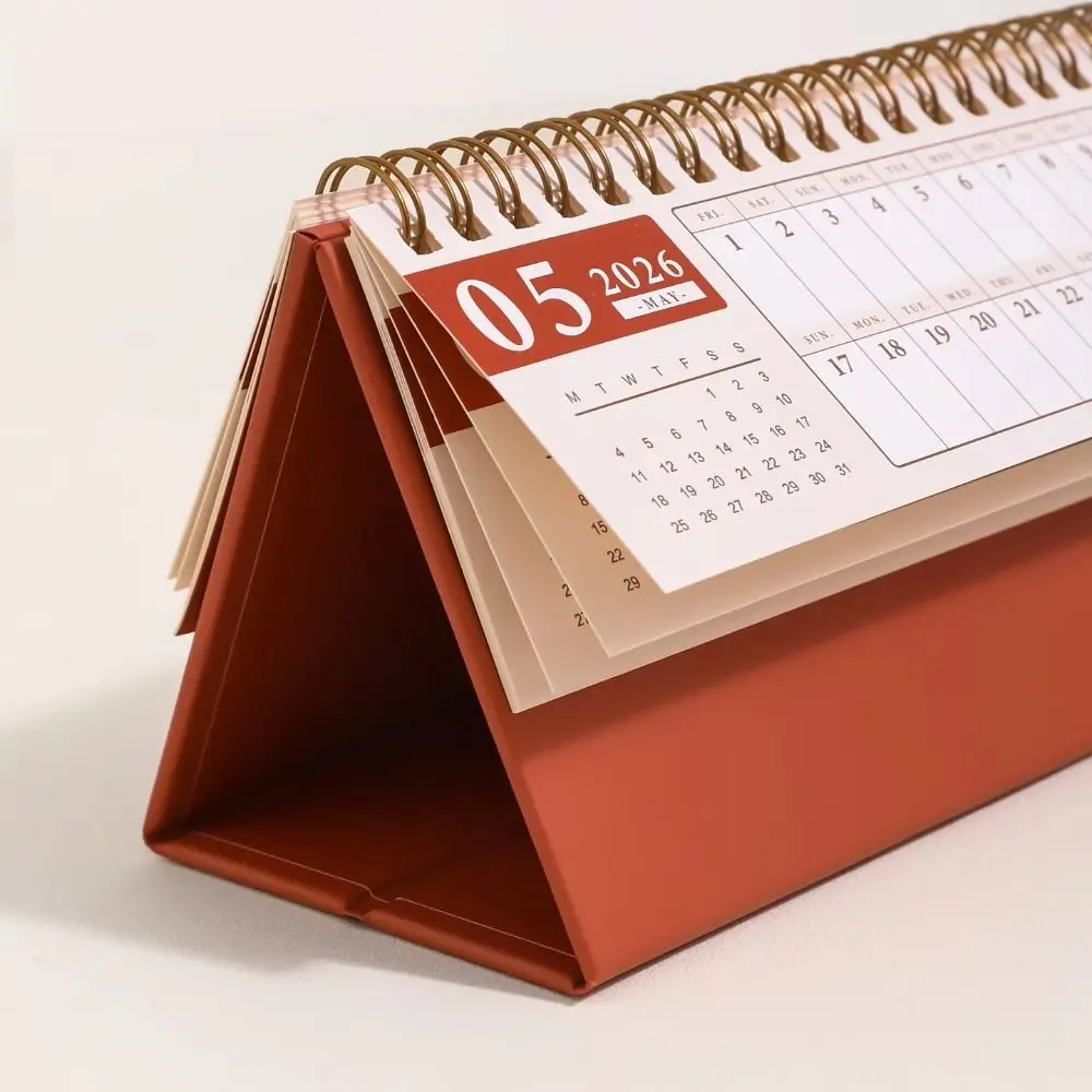 

Simple Mini 2026 Desk Calendar Standing Checklist Flip Desktop Calendar Schedule Calendars School Stationery