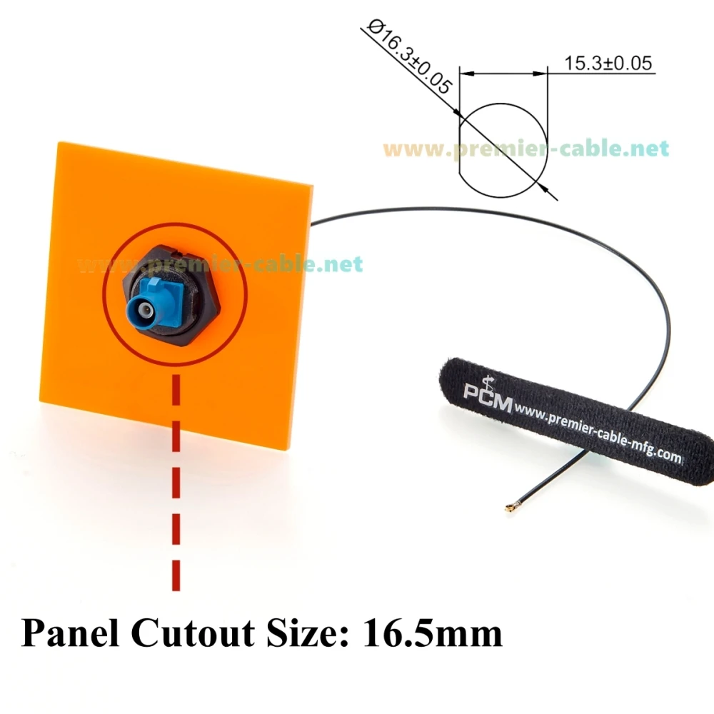 Panel Mount Fakra Z Code Male to I-PEX Gen4 (MHF4) RF Coaxial Cable RG113 50 Ohm Shielded Vehicle GPS Antenna Cable for 4G, 5G