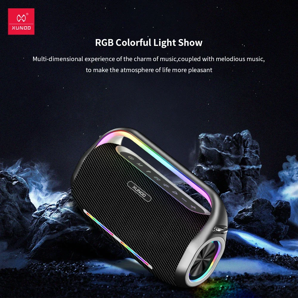 XUNDD Best Selling Speakers Outdoor Waterproof Subwoofer Portable Wireless TWS Speakers view 5