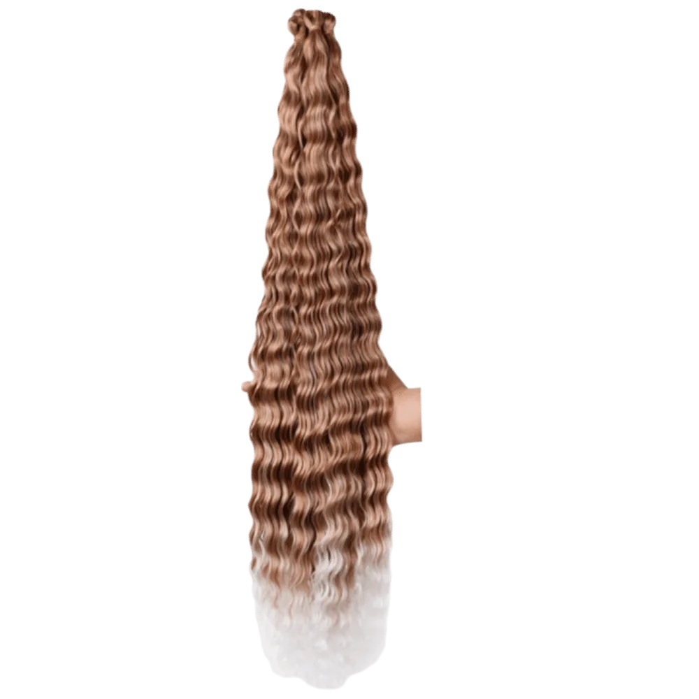Heat Resistant Synthetic Fiber Wigs Easy to braid Brushable Crochet Hair Super light 30inch Chemical Fibre Hair Bundle Women