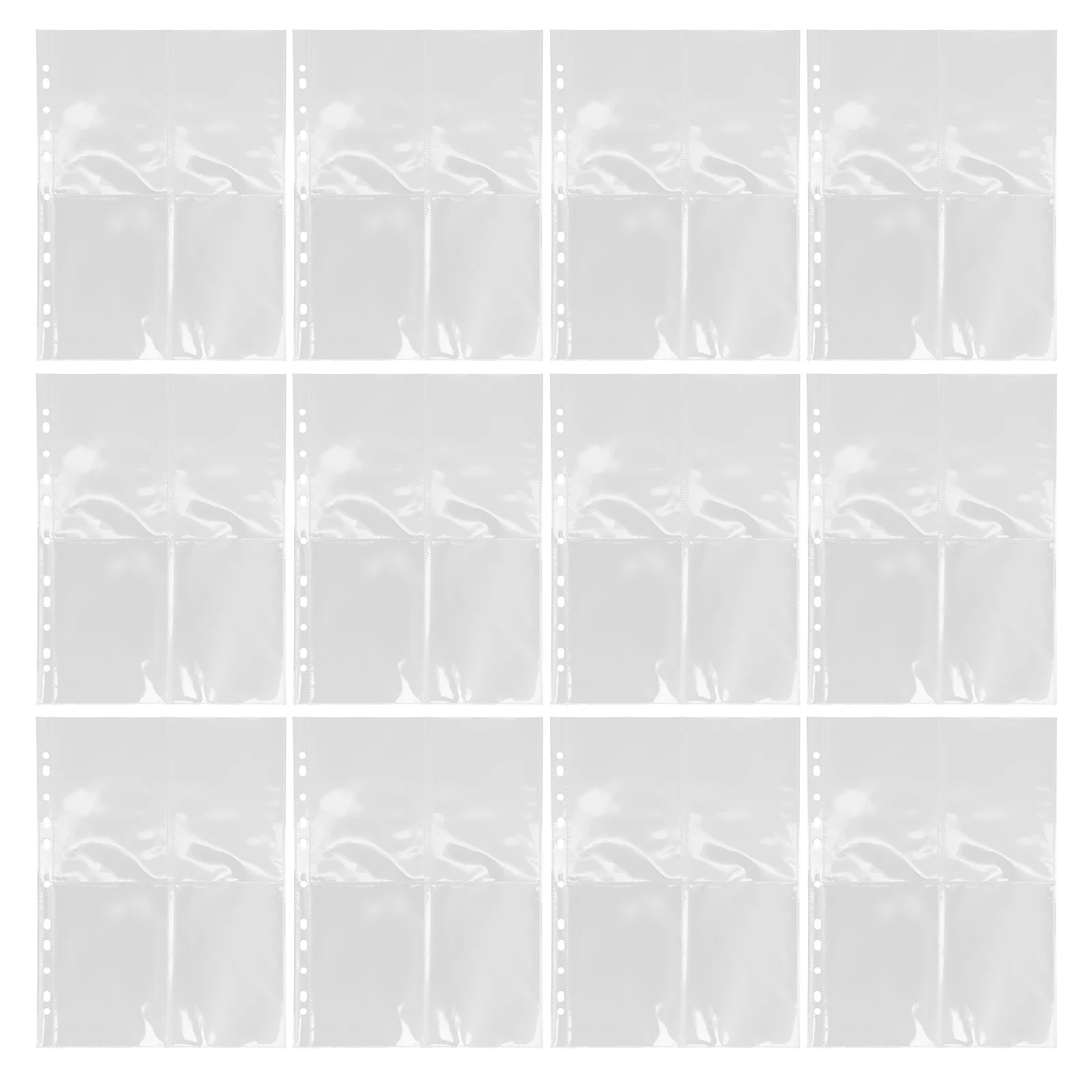 

30 листов для папок формата А4, 4 кармана, прозрачные вклады для фото и карточек, для альбомов и коллекций