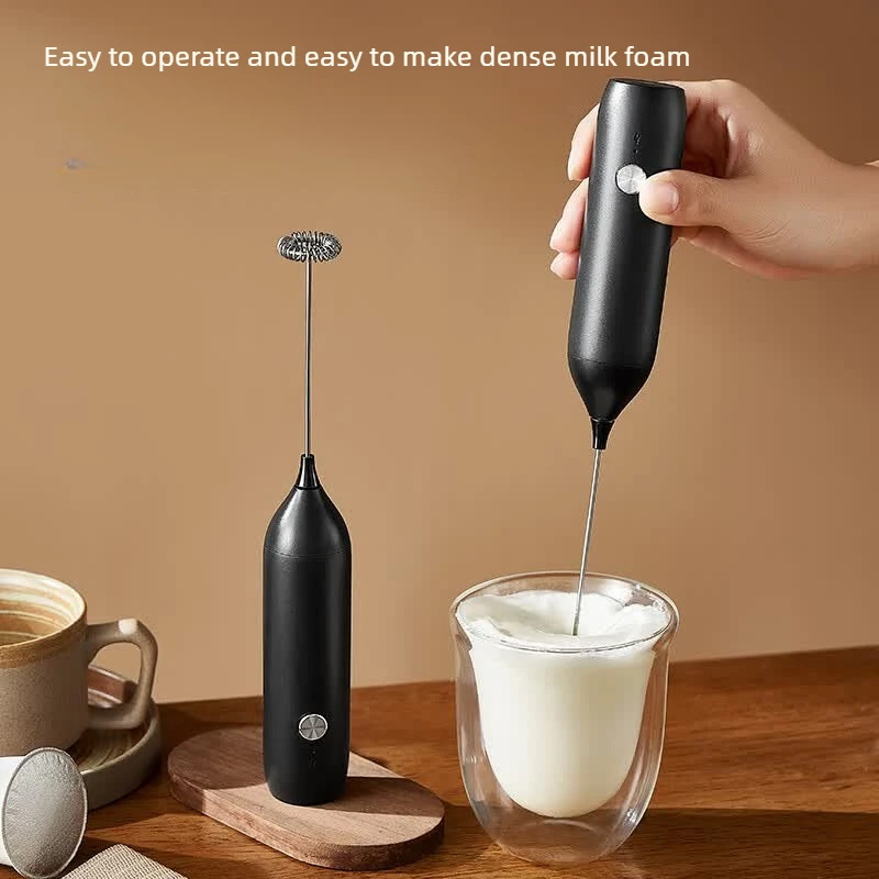 Mini Portable Electric Milk Frother, Wireless Coffee Foam Maker & Whisk for Home, Long Battery Life Easy-Clean Durable Durable - view 3