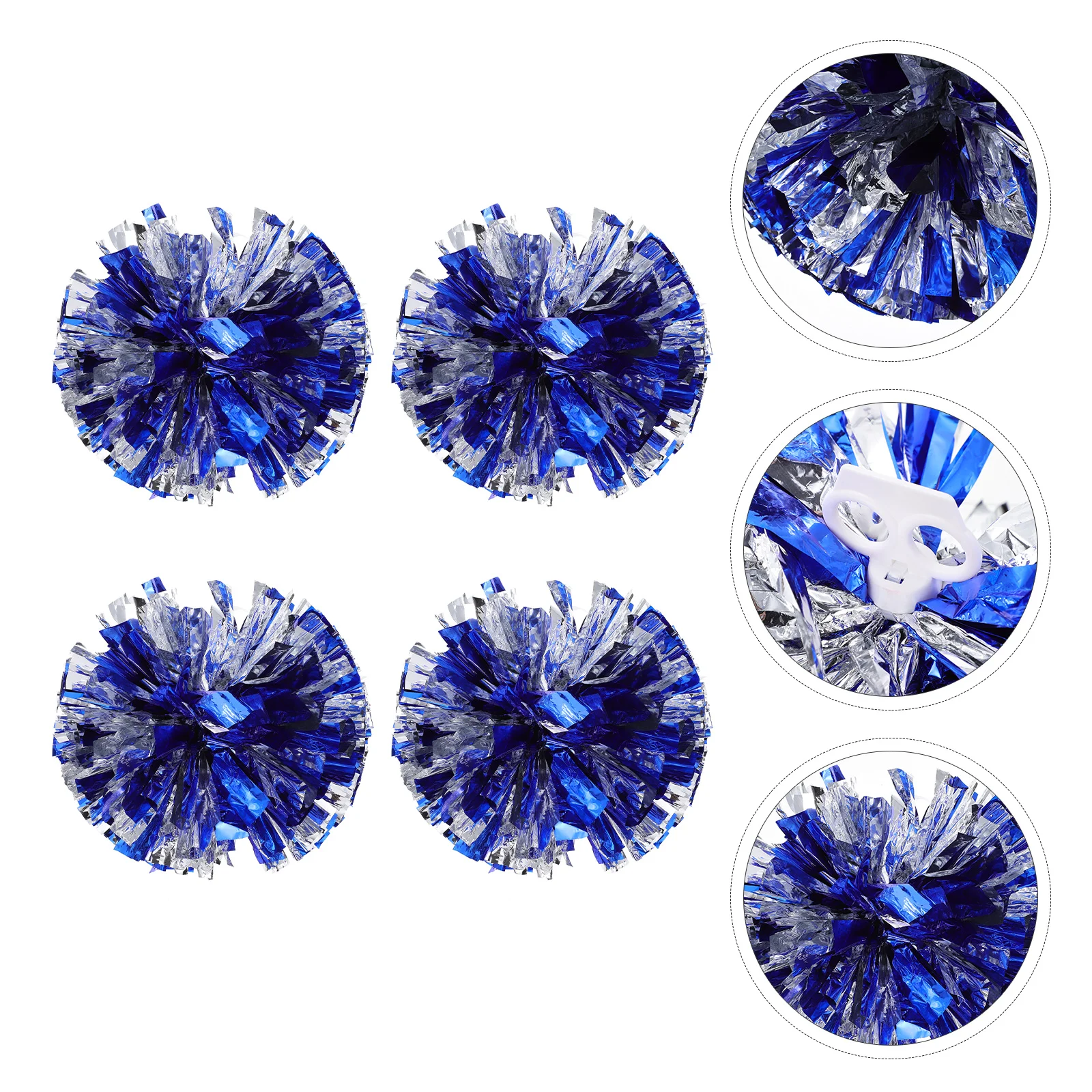 

4 Pcs Cheerleading Bouquet Sports Game Props Dance Pompoms Ball Tensioner Hand Flower Balls Cheerleaders Blue Toddler