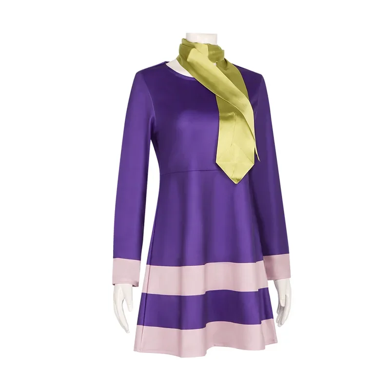Дафна Блейк Косплей Костюм Необычные ТВ Косплей Дак Маскировочное Платье Повязка на Голову Фиолетовый Комплект Необычная Одежда Для Девочек Хэллоуин для Женщин