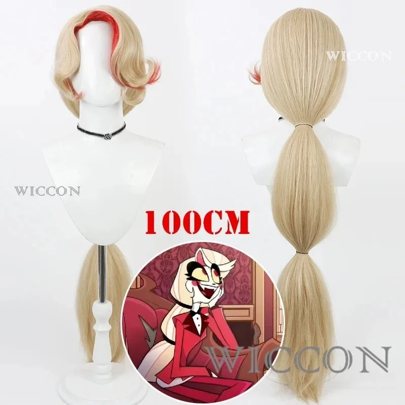 

lili 123Hazbin Anime Hotel Charlie Momningstar Cosplay Wig Long Heat Resistant Synthetic Hair Ha