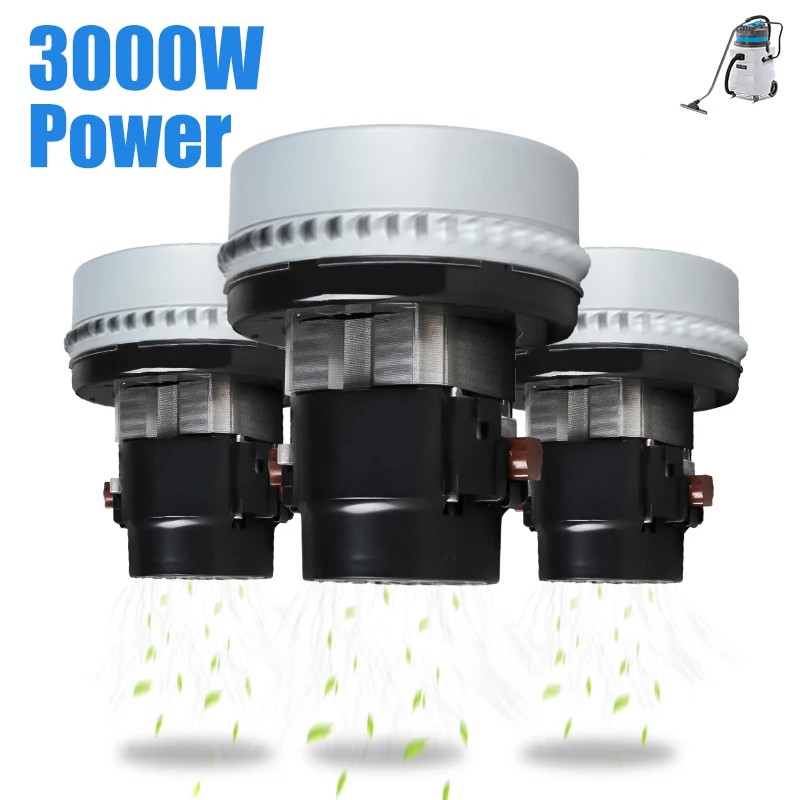 Industrial 90L Dual-Use Vacuum Cleaner Manual Large Suction Water Removal Hotel Machine Wet & Dry 3-Motor Powerful Plastic Tank