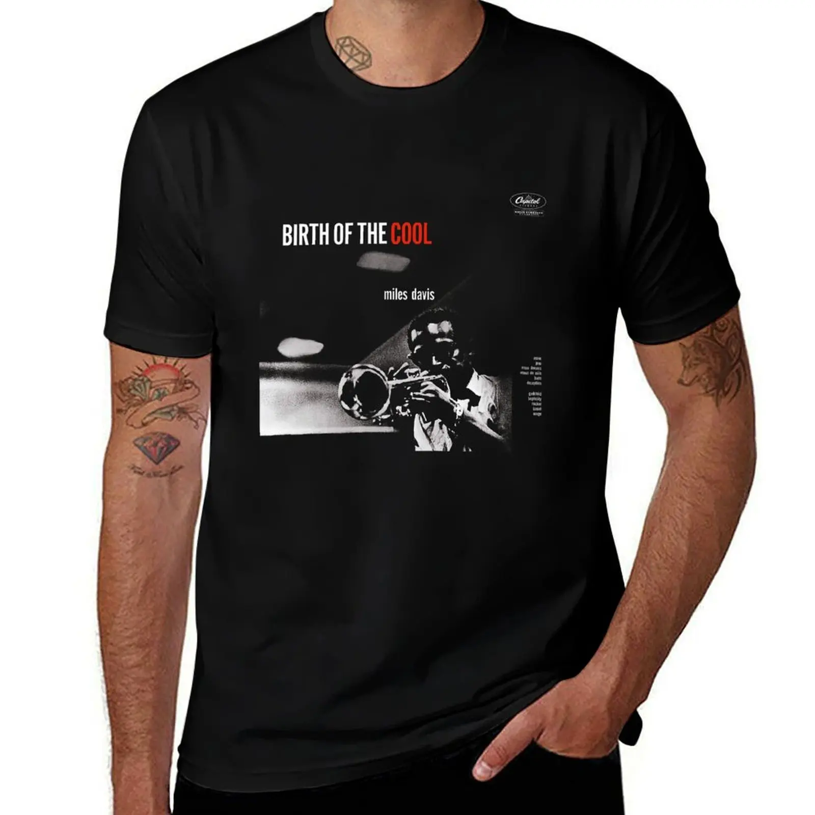 The Complete Birth Of The Cool - Miles Davis T-Shirt Vintage Print Crew Neck Tee