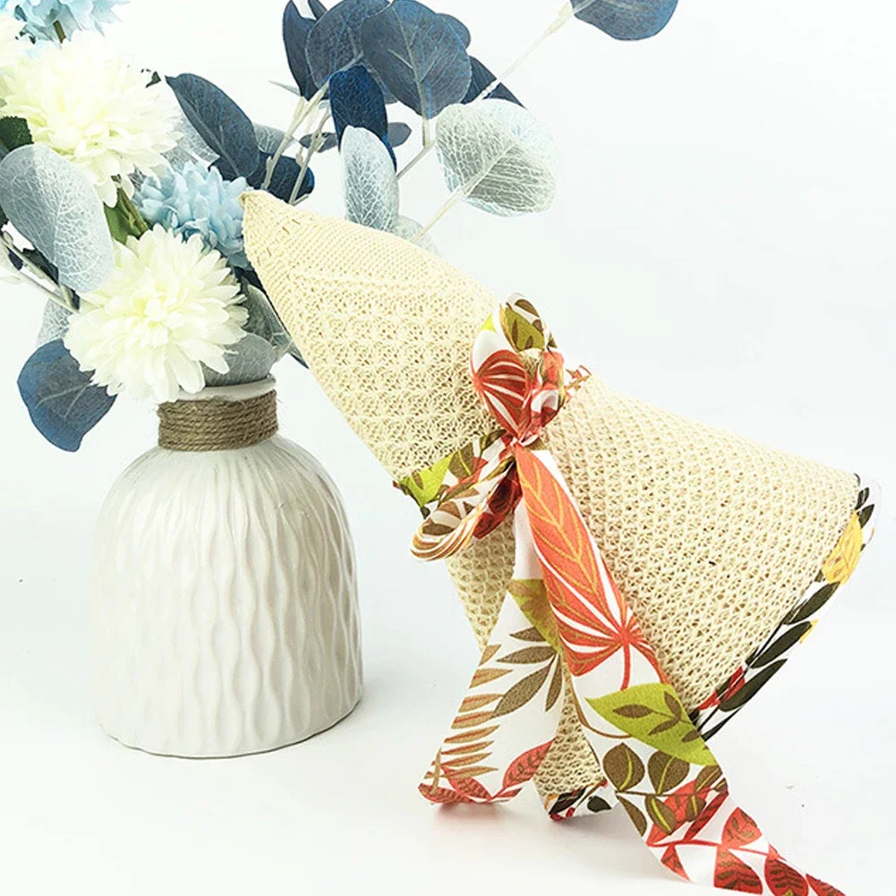 الصيف مابل ليف زهرة الشمس حماية بنما قبعة للنساء القوس الشريط الحواف الشاطئ Chapeu القش الإناث أغطية الرأس #5