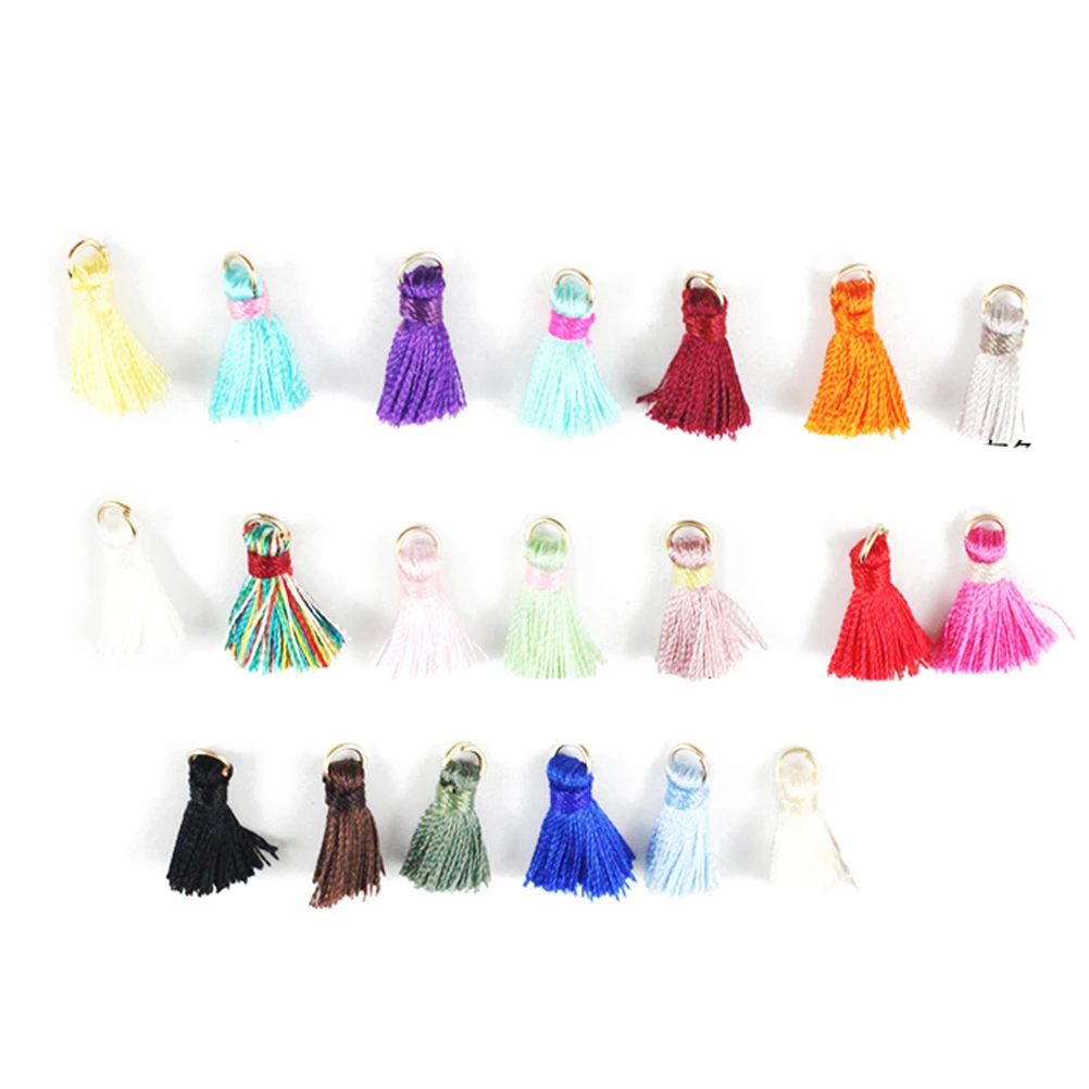 

20Pcs Tassel Charms Assorted Mini Tassels DIY Accessories Tassels Necklace Earrings Cellphone Straps Jewelry Making