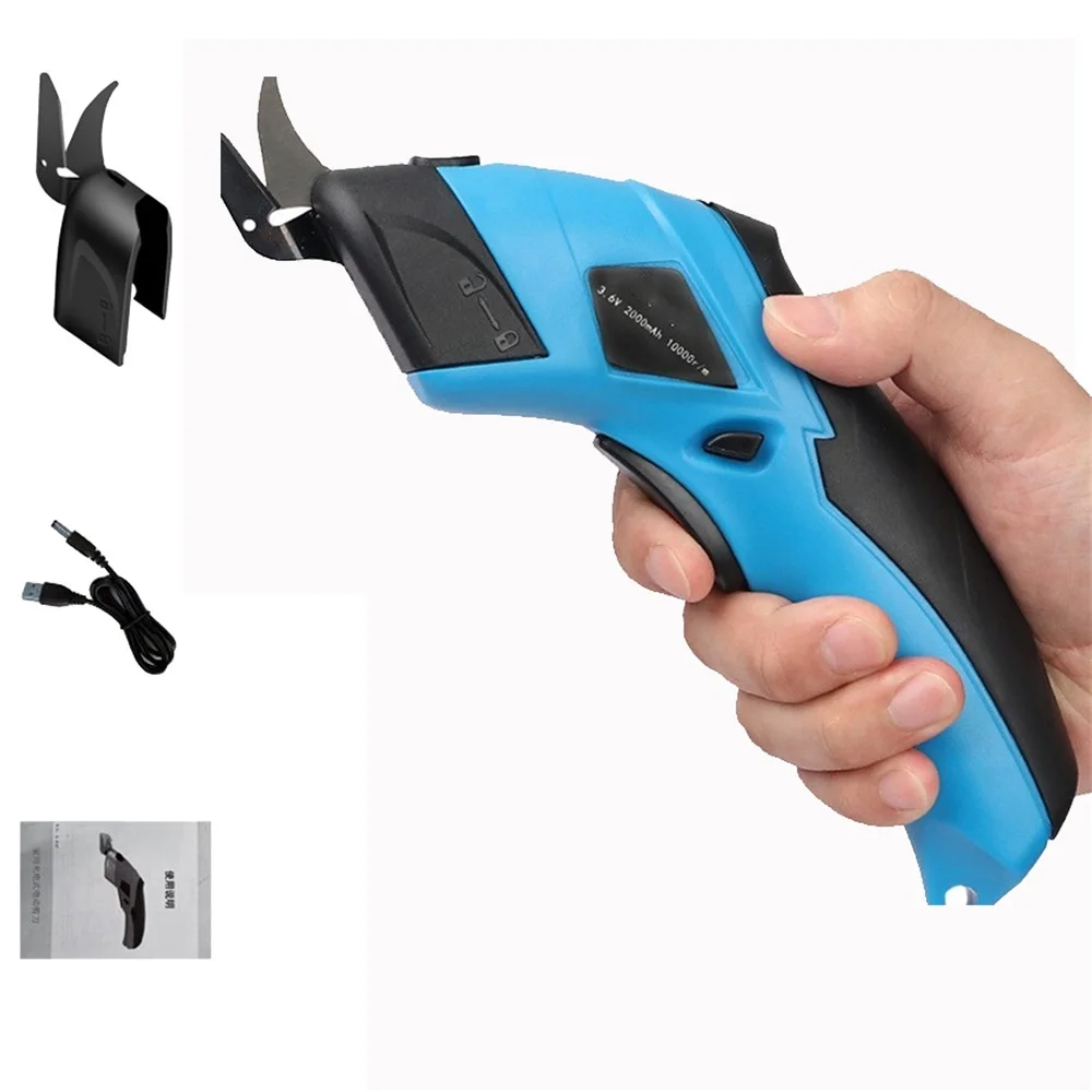 

Cordless Electric Scissors Electric Box Cutter USB Rechargeable Cordless Scissors Powerful Shears Cutting Tool Cardboard Cutter