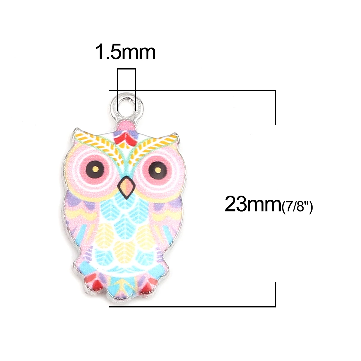 10PCs Cute Halloween Owl Charms For Jewelry Making Colorful Enamel Zinc Based Alloy Animal Pendant Necklace Earrings DIY Finding