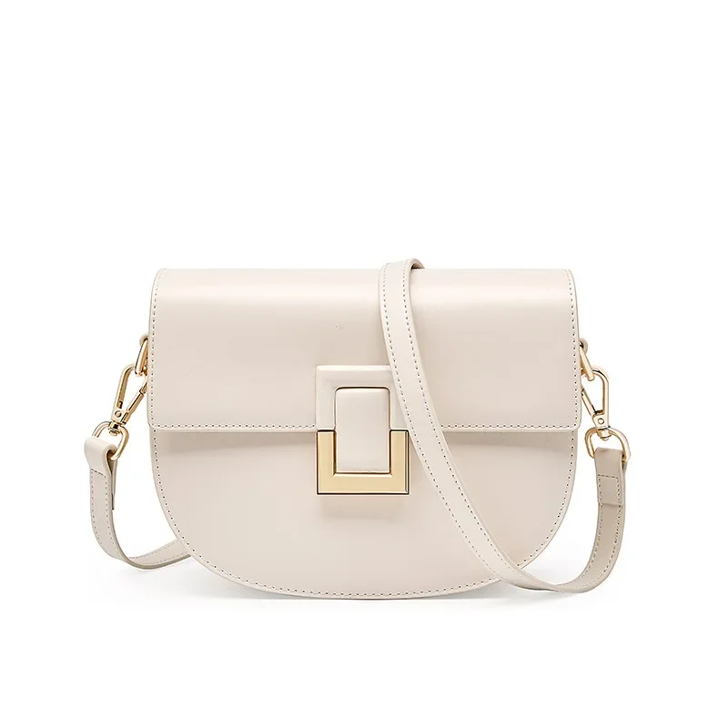Jonlily Women Genuine Leather Shoulder Bag Female Fashion Crossbody Bag Casual Daybag Saddle Bags Handbag Daybag Purse -KG852