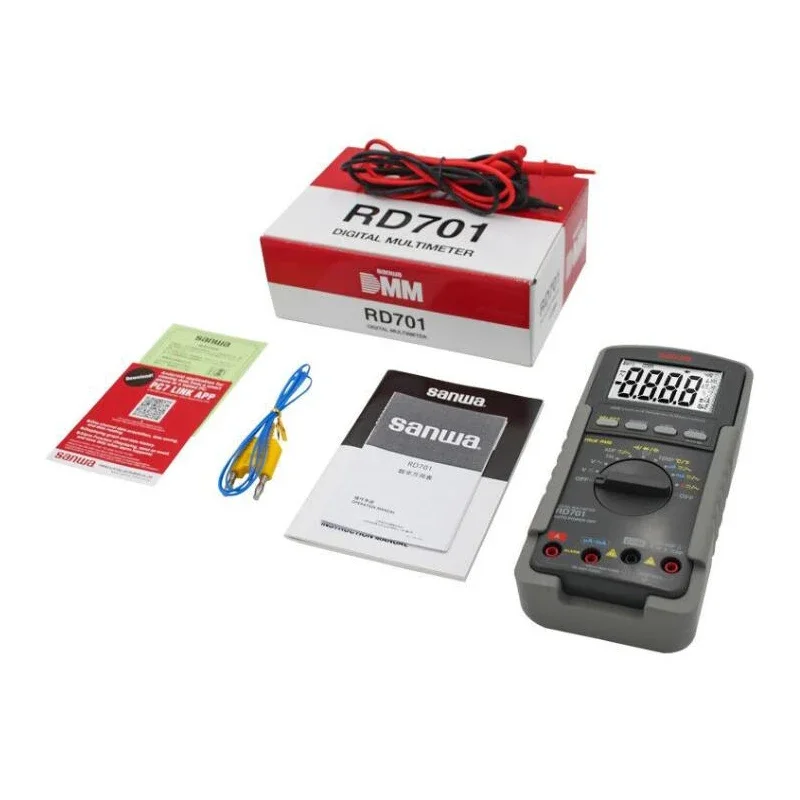 Per Sanwa Rd701 Multimetro digitale a vero RMS Impedanz 1000Mohm Multimetro digitale Test di temperatura