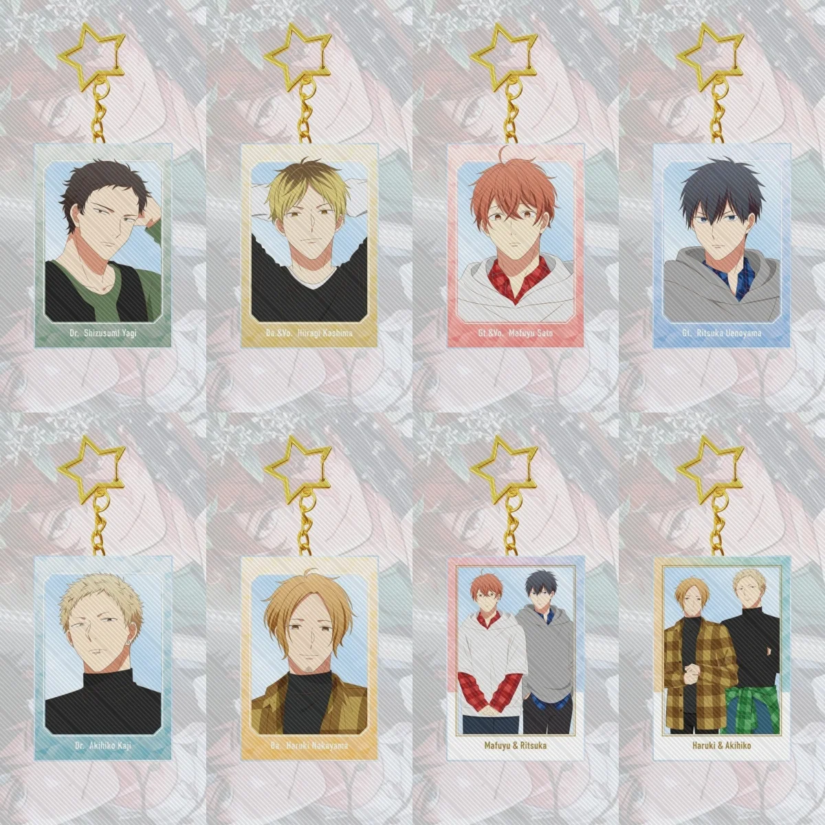 

6CM bl Anime given cute Acrylic Keychain Model Cosplay Charm Characters Ornament Accessories Goods Collection Christmas Gifts