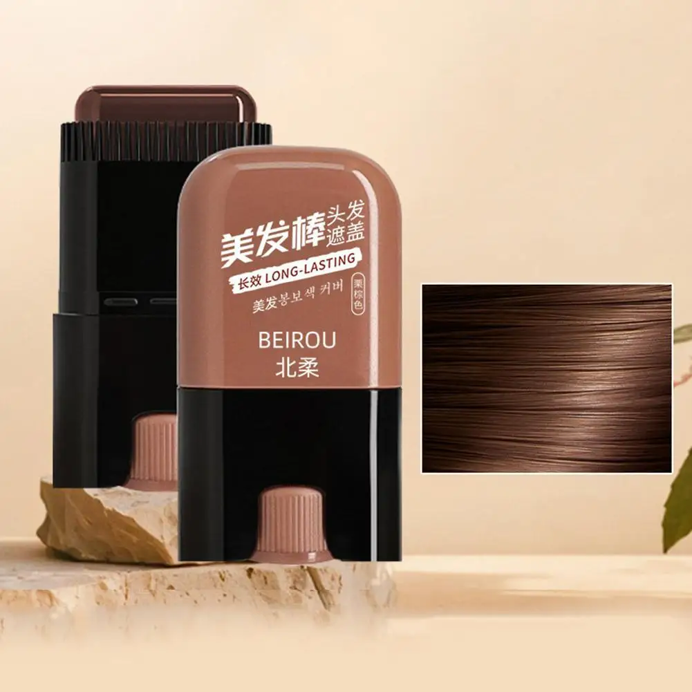 Disposable 3Colors Hair Dyeing Stick With Comb Teeth Hairline Hair Covered White Fast Dye Cream Easy Cover Temporary Pen Us U3B6