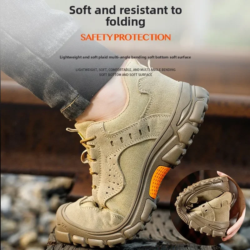 

DurableLabor Insurance Shoes Anti-smashing Anti-piercing Work Shoes Protective Shoes Electric Welding Anti-scalding Four-season
