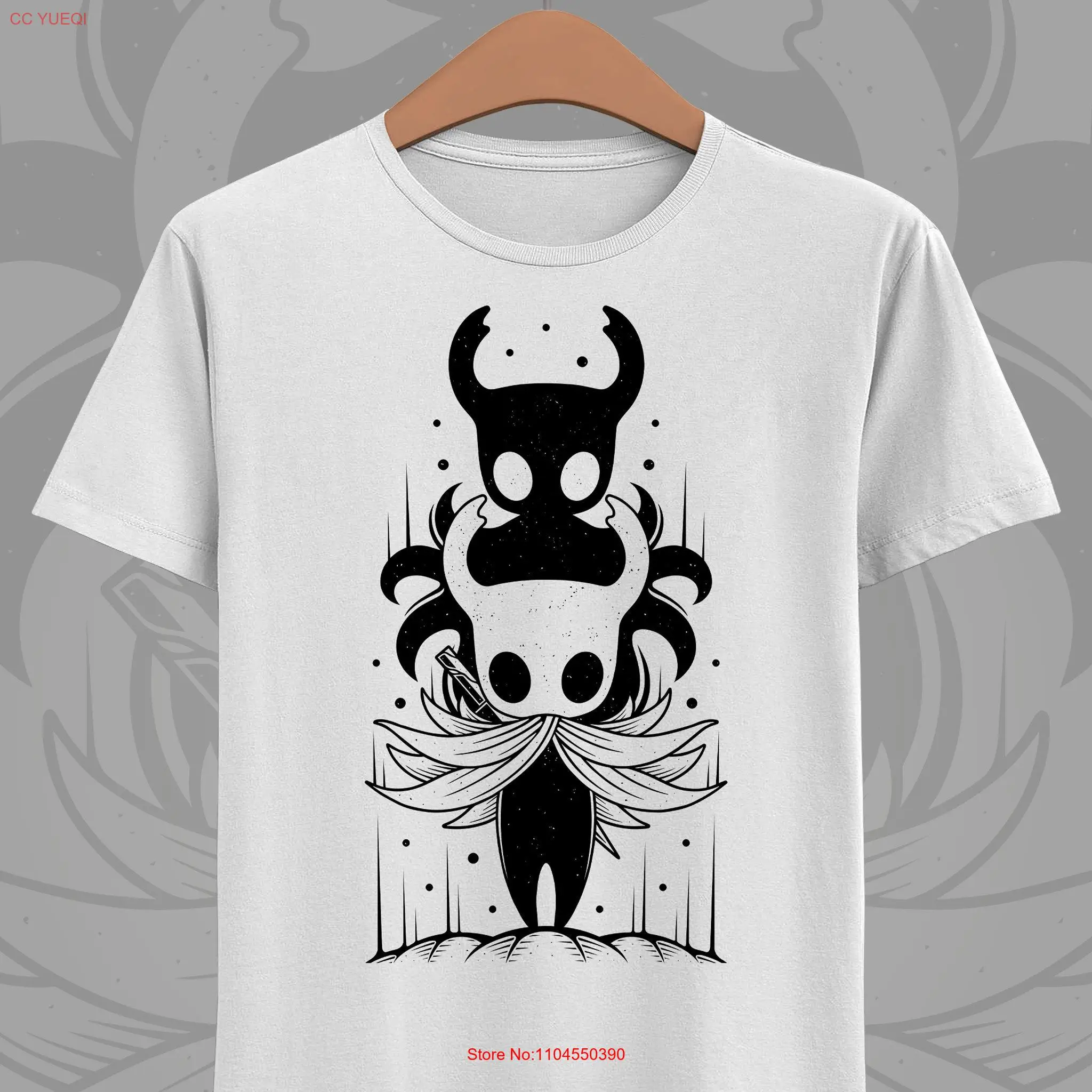 

Футболка Knight Shade Hollow Hornet Hallownest Инди-игры Видеоигры Игры с длинными или короткими рукавами