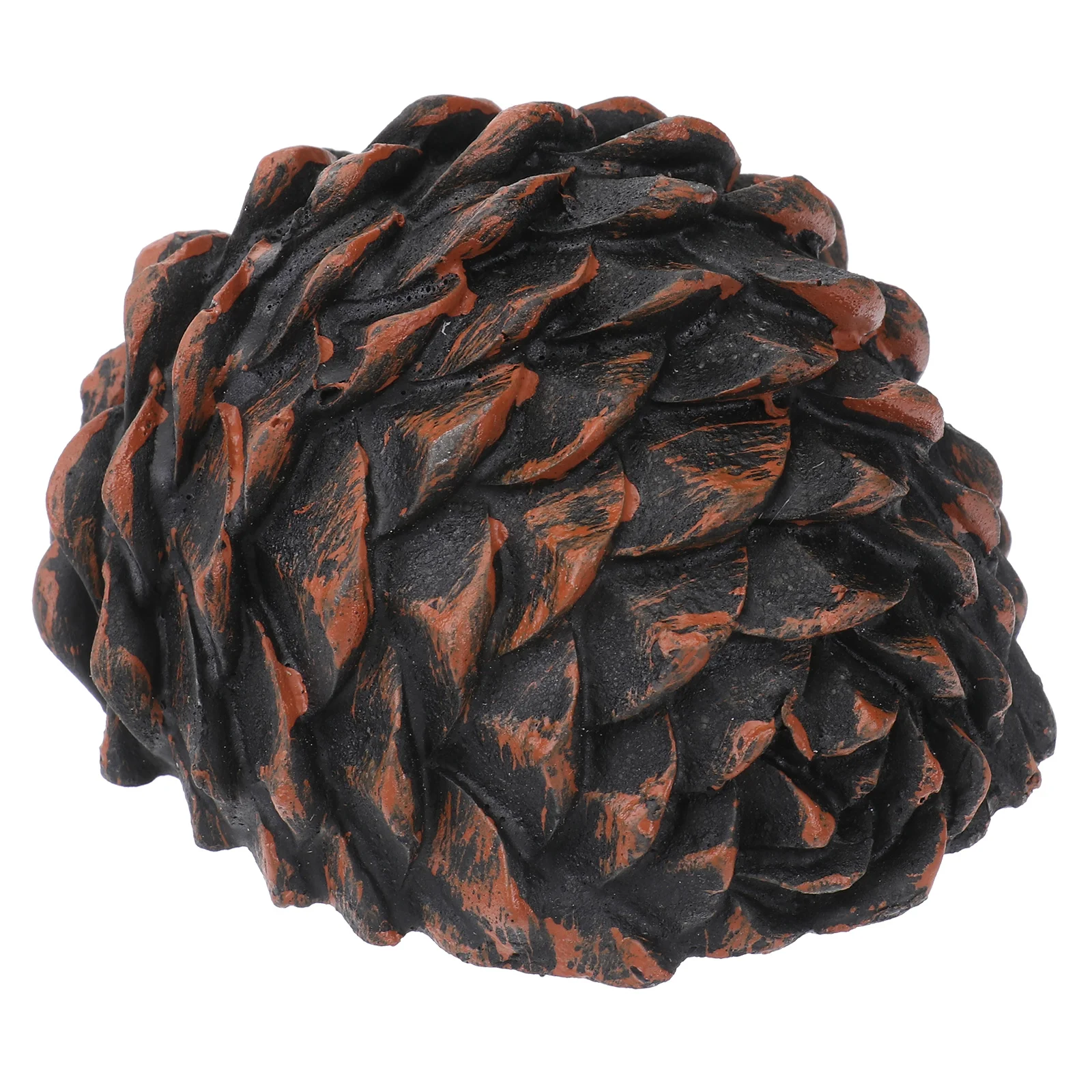 1Pcs Resin Key Box Pine Nut Shaped Imitation Stone Outdoor Security Storage Container Hidden Key Holder for Yard Garden