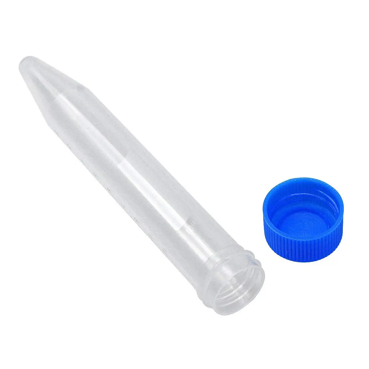 10ml Conical Centrifuge Tubes 0.33oz Plastic Test Tubes with Screw Caps Polypropylene Conical test tube，Blue/orange，50/100 Pcs