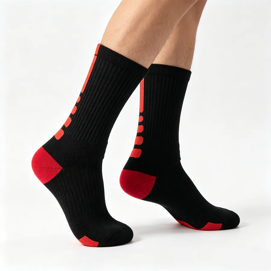 1/5/8/10 Pairs Men's Women's Anti Slip Grip Baseball Rugby Athletic Exercise Socks Towel Bottom Breathable Shockproof view 5
